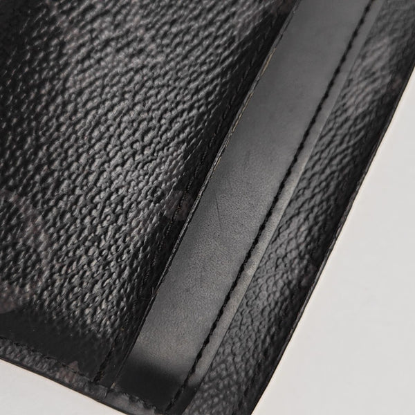 DOUBLE Monogram Coated Canvas Gray Card Holder