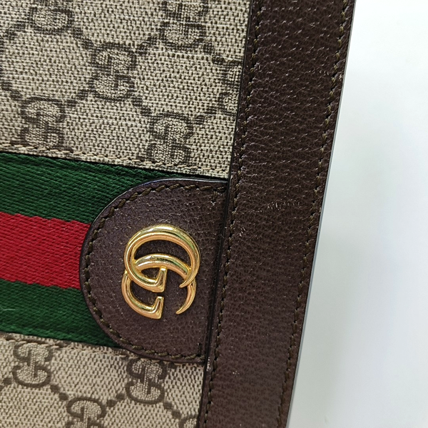 Authenticated pre-owned  Ophidia Small Monogram Coated Canvas Beige - Shoulder Bag at Looply