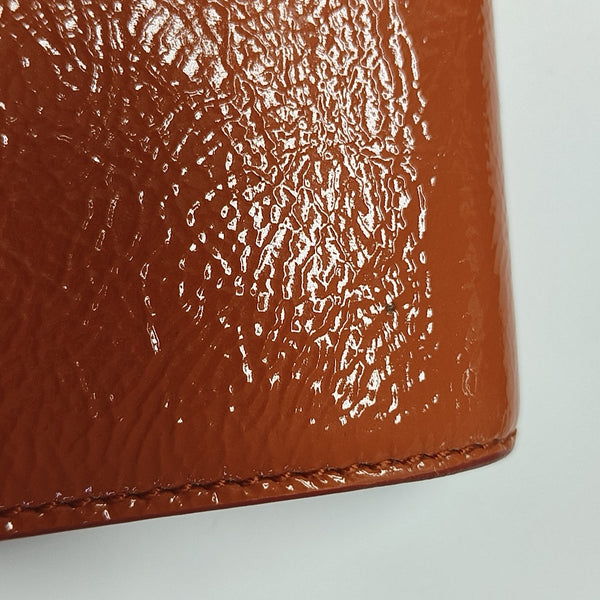 BELLE JOUR Quilted Patent Leather Orange