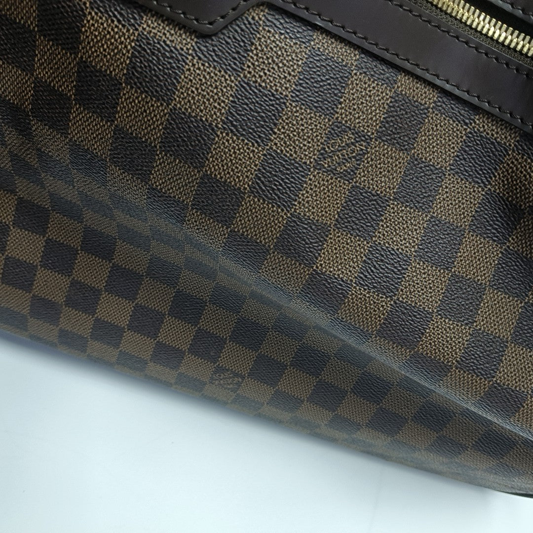 EOLE Damier Ebene Coated Canvas Brown