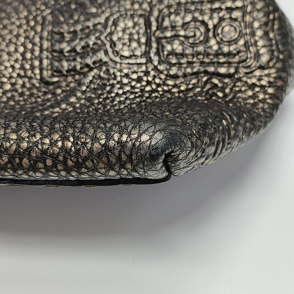 Calfskin Top Handle Bag Gold