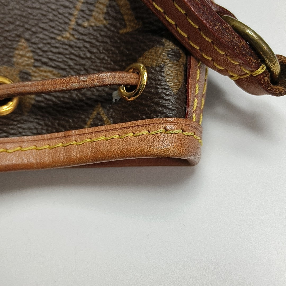 NÉONOÉ Nano Monogram Coated Canvas Brown