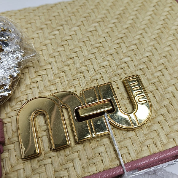 My Miu Straw Beige