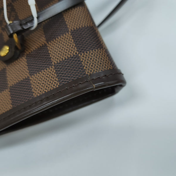 NEVERFULL MM Damier Ebene Coated Canvas Brown