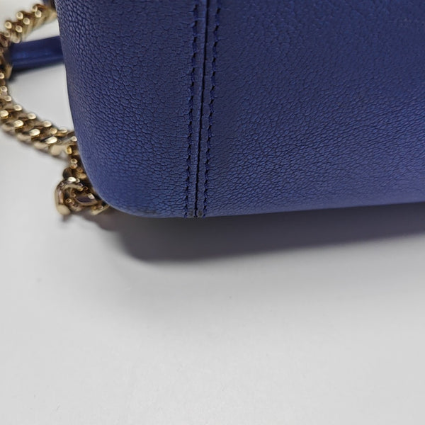 SERPENTI CABOCHON Small Quilted Lambskin Blue