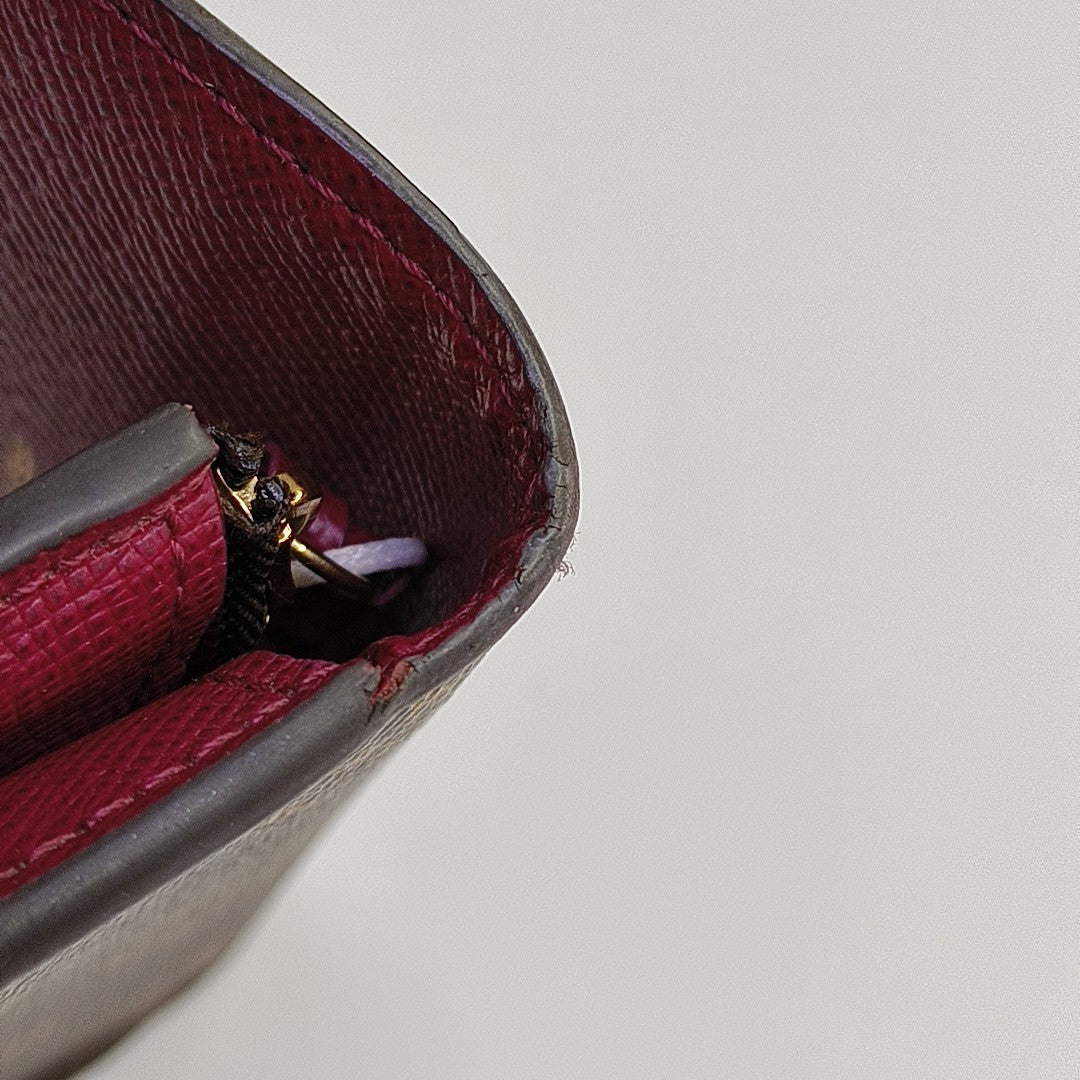 ROSALIE Monogram Coated Canvas Brown Wallet