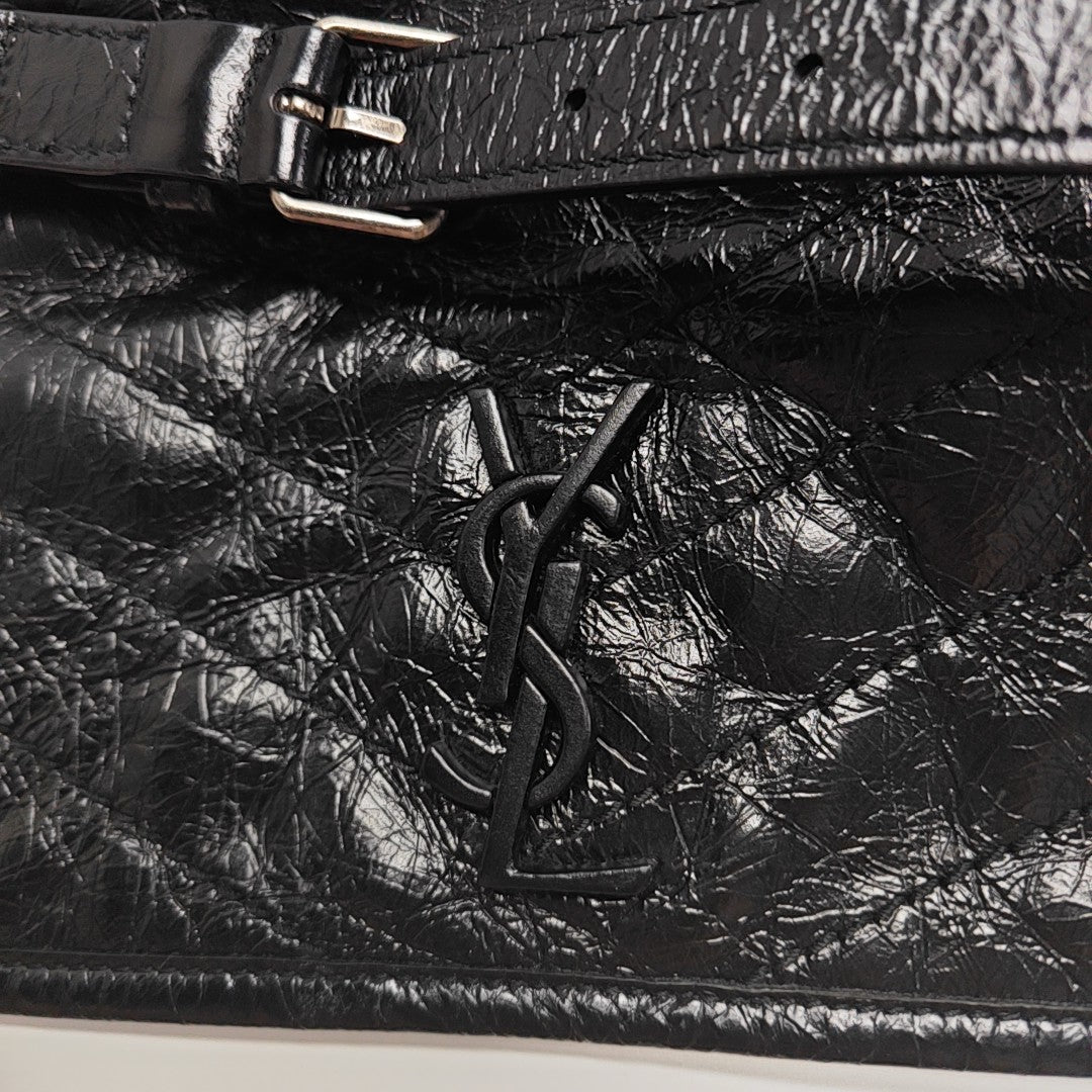 Calfskin Shoulder Bag Black