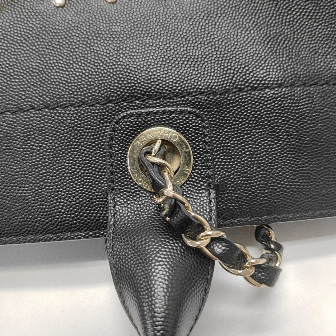 DEAUVILLE Small Calfskin Black