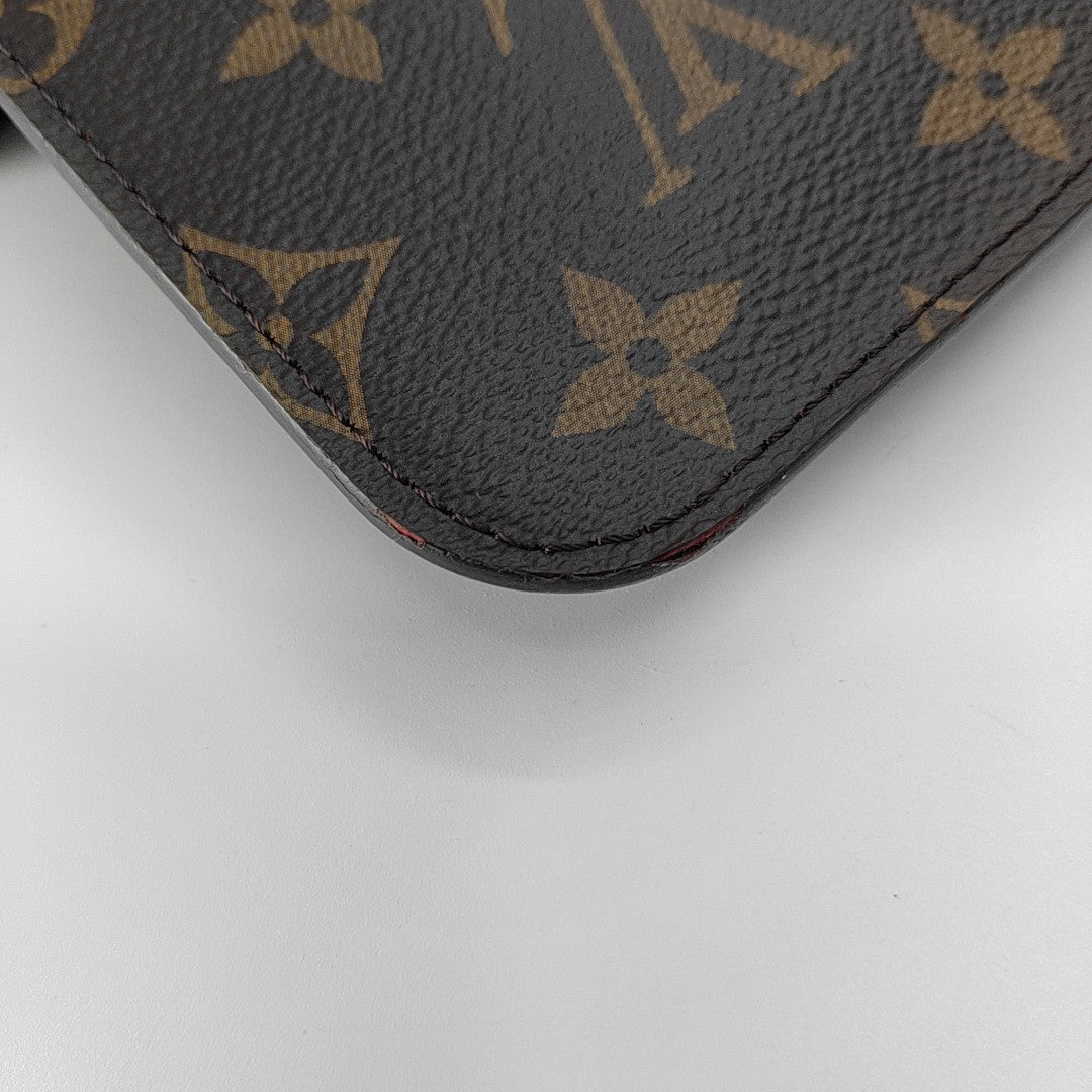 NEVERFULL MM Monogram Coated Canvas Brown