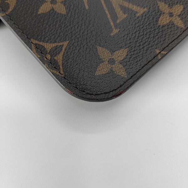 NEVERFULL MM Monogram Coated Canvas Brown