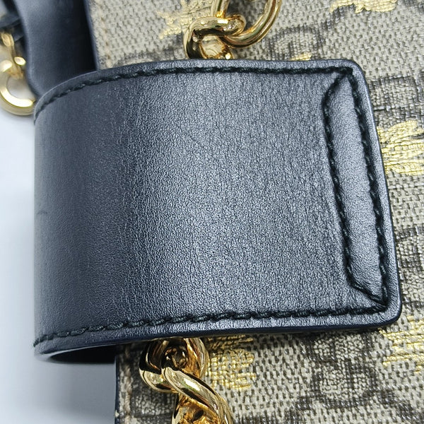 Padlock Small Monogram Coated Canvas Beige
