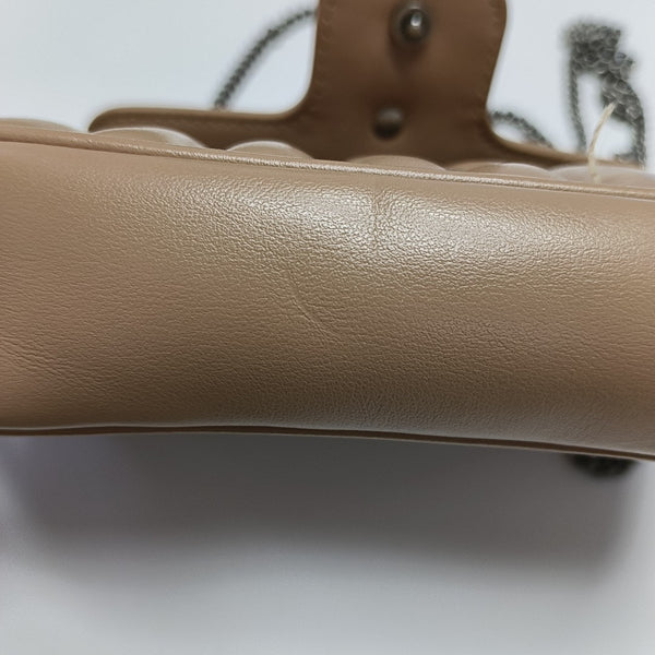 GG Marmont Mini Quilted Calfskin Pink