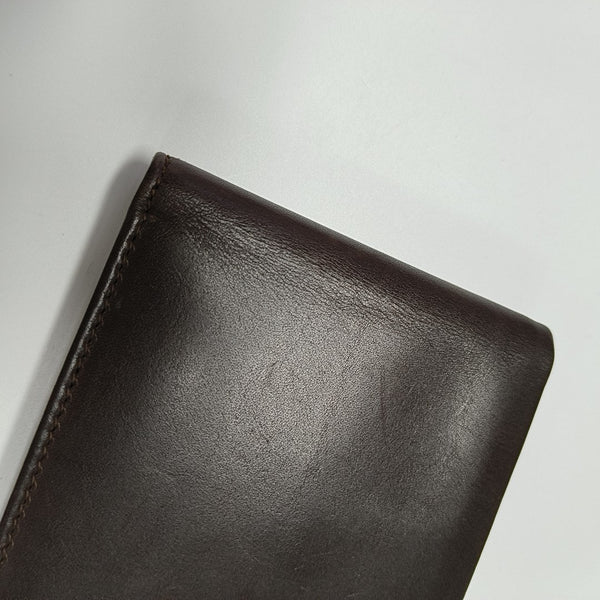 Calfskin Wallet Super Mini Brown