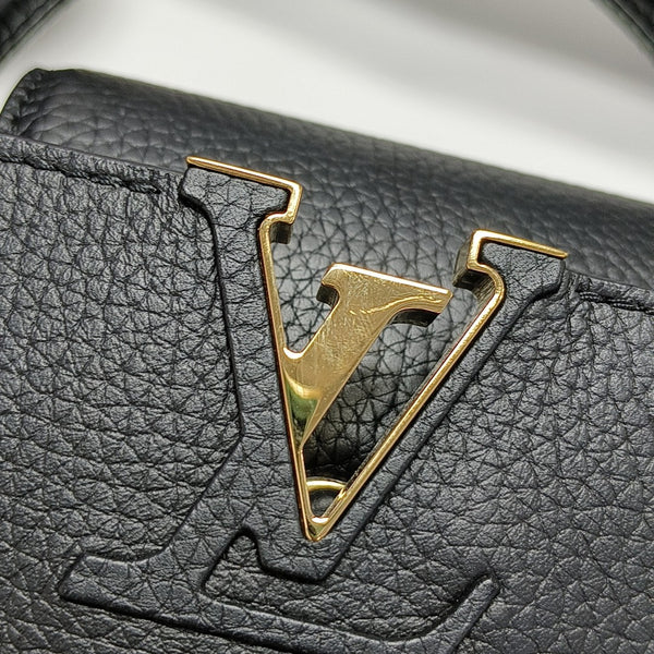 CAPUCINES Mini Calfskin Black