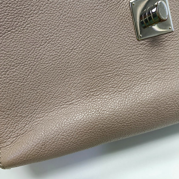 Authenticated pre-owned  LOCKME Calfskin Gray - Shoulder Bag at Looply
