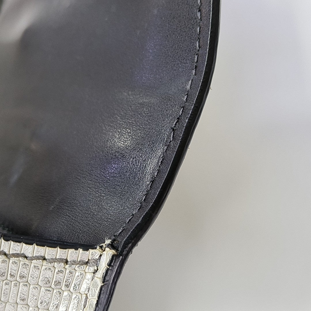 Miu Lady Calfskin Silver