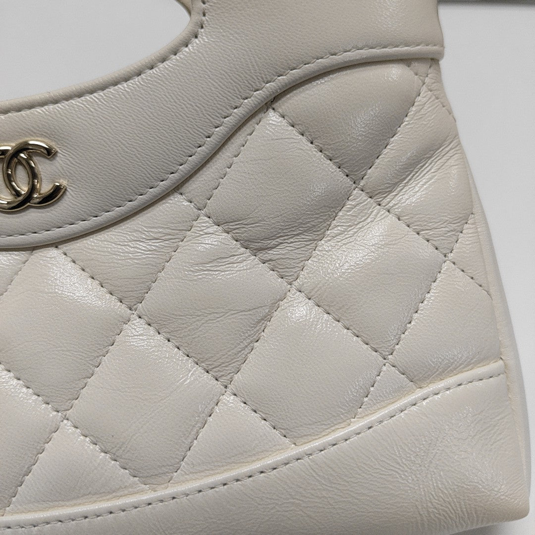 CHANEL 31 Mini Quilted Lambskin White
