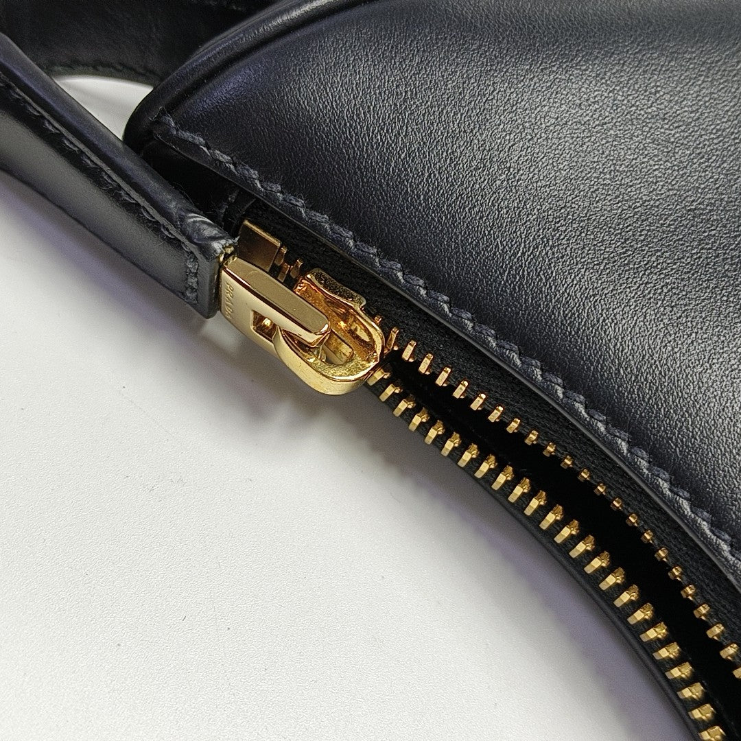 Calfskin Shoulder Bag Black