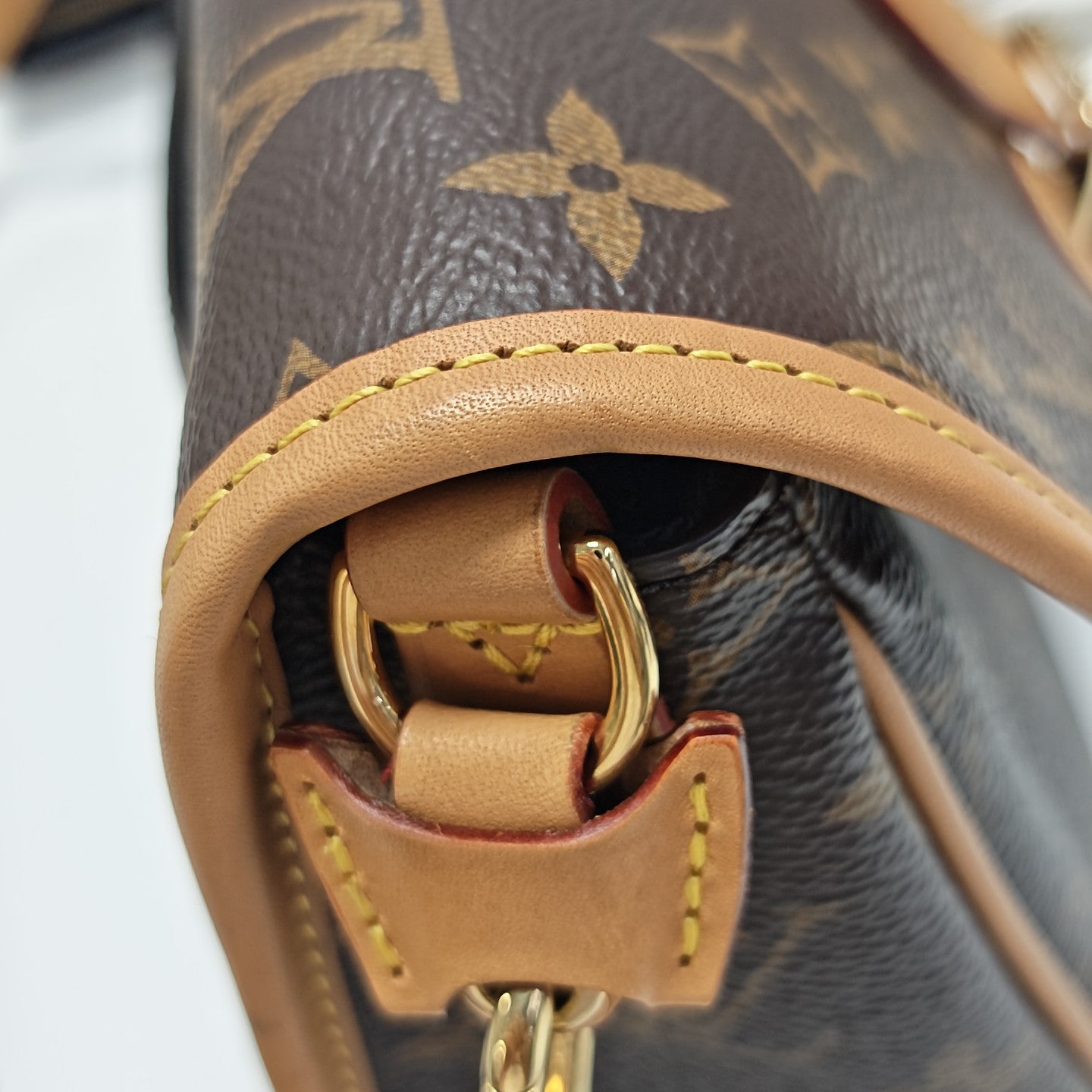DIANE Monogram Coated Canvas Brown