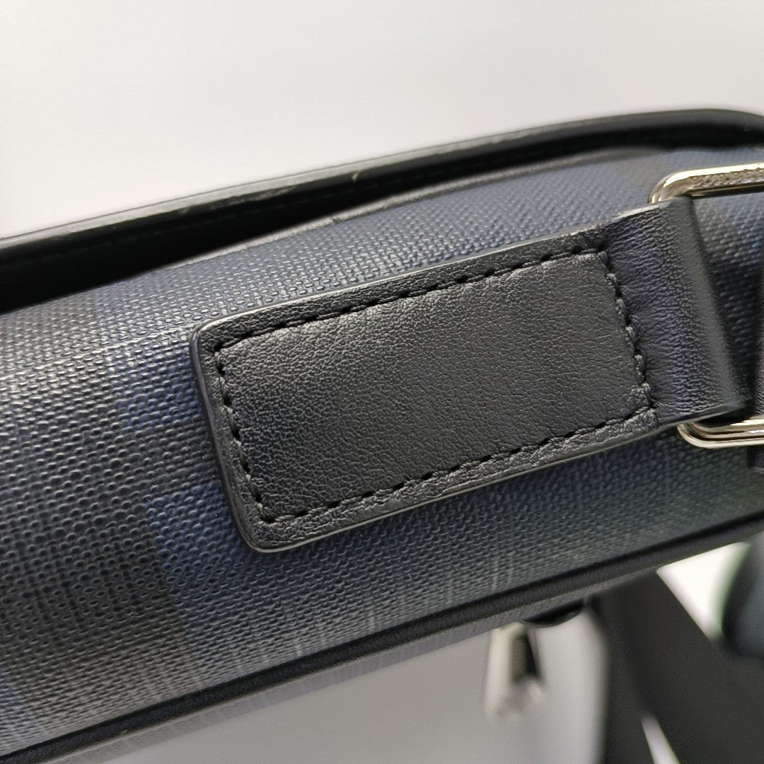 London Coated Canvas Blue