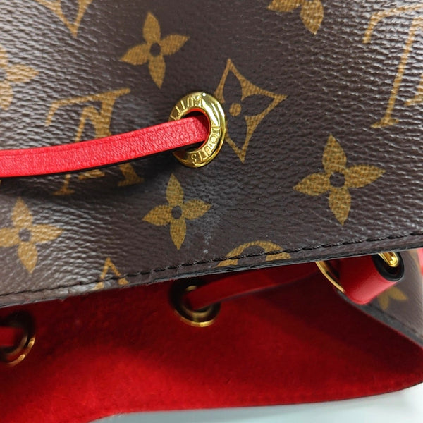 NÉONOÉ MM Monogram Coated Canvas Brown
