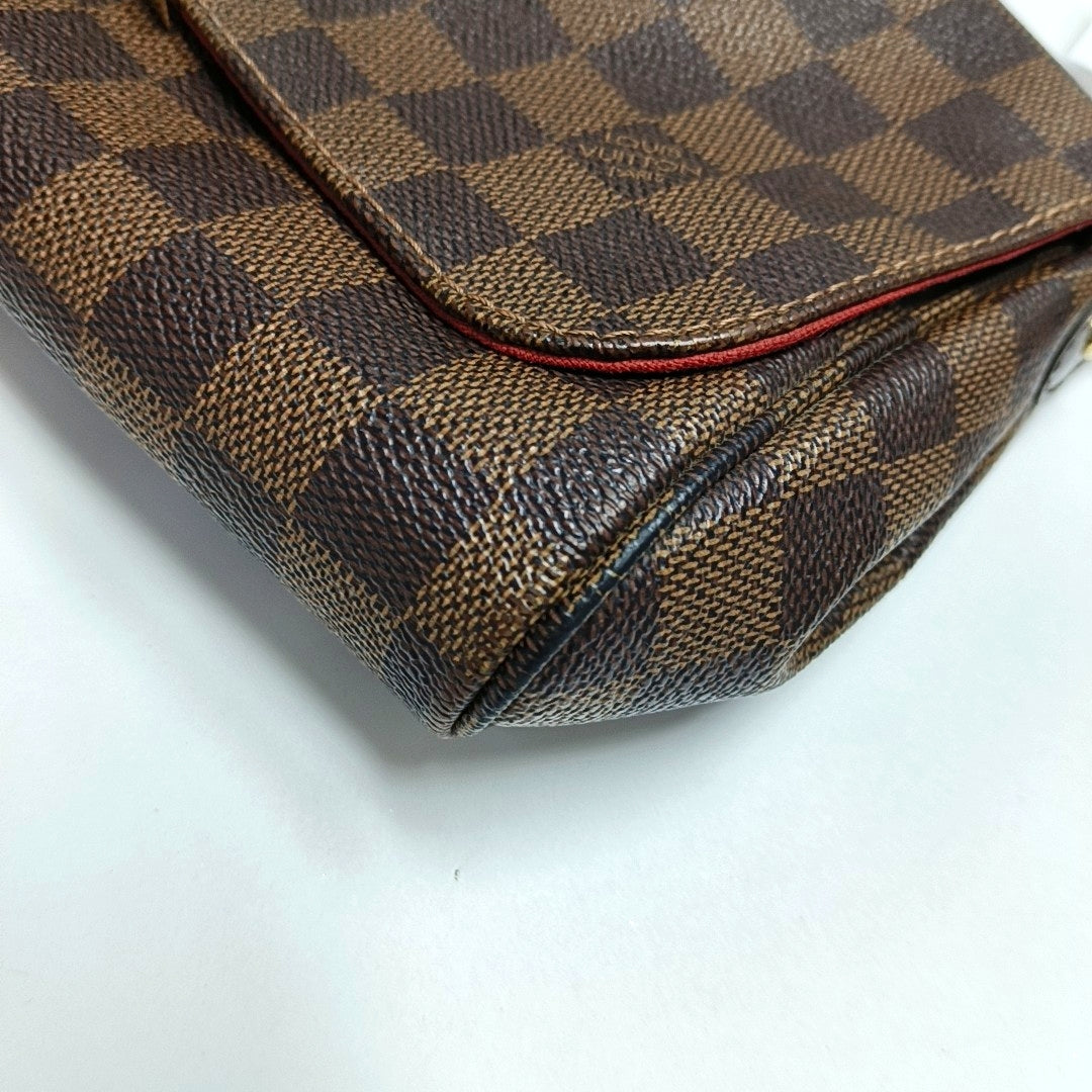 FAVORITE PM Damier Ebene Coated Canvas Brown