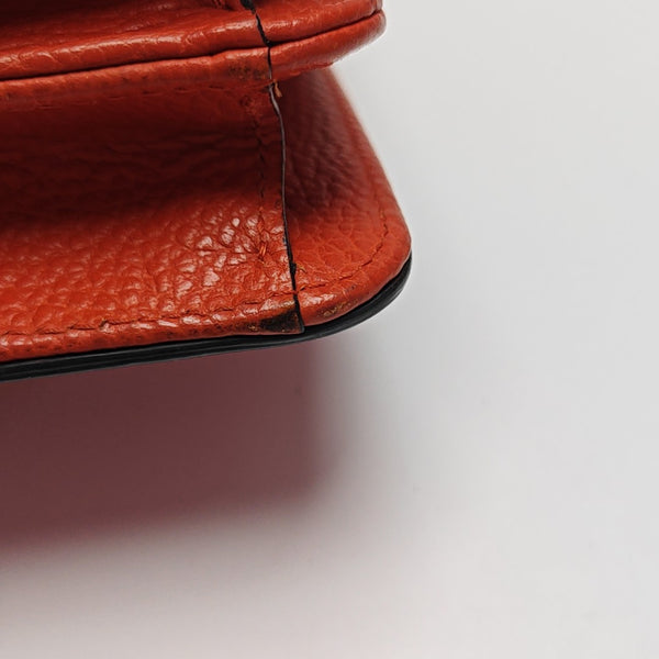 Interlocking G Small Calfskin Orange