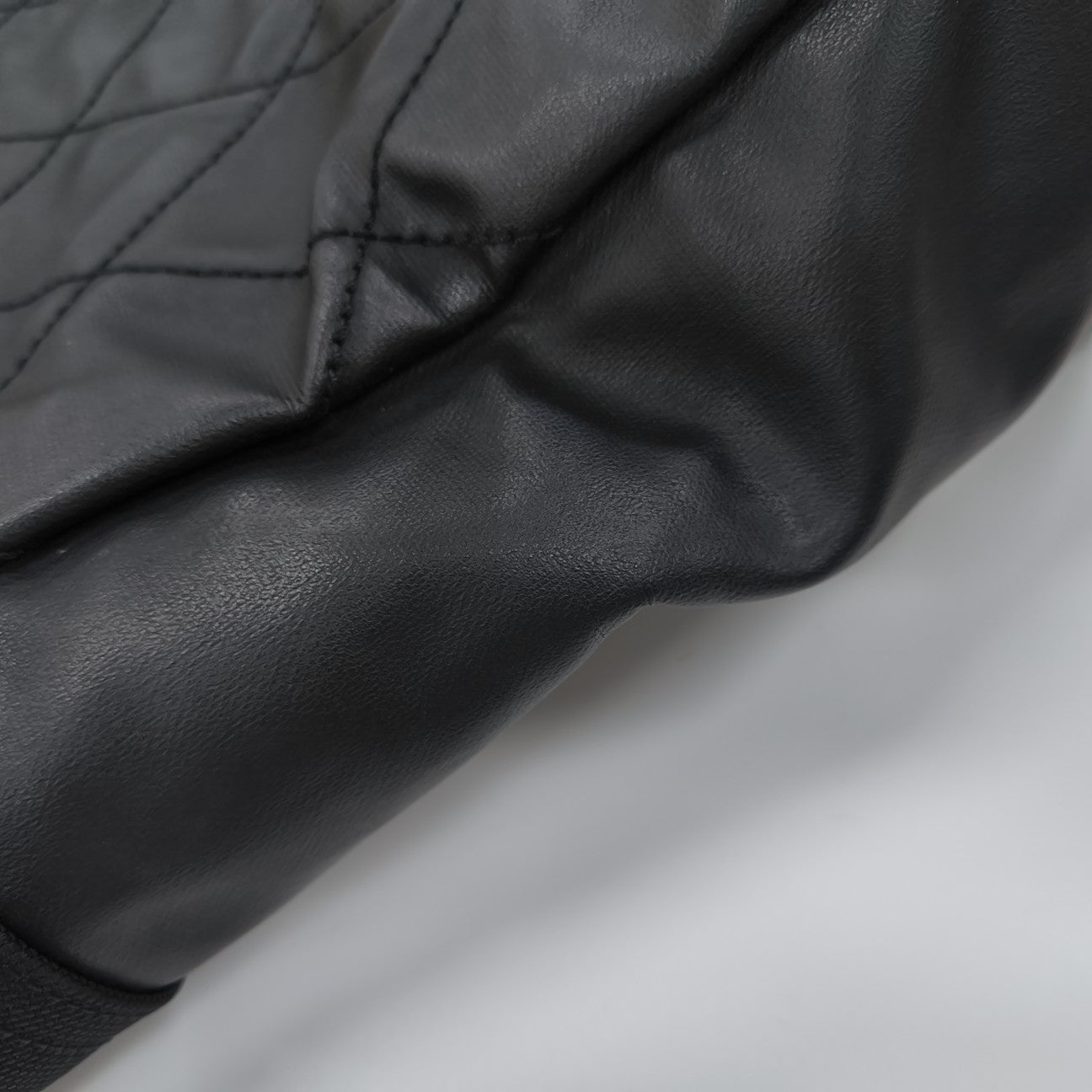 PARIS BIARRITZ Large Quilted Coated Canvas Black