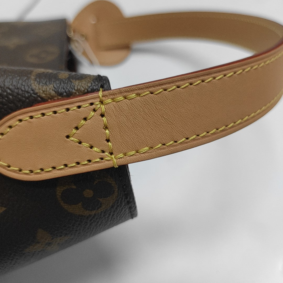 ALL IN BB Monogram Coated Canvas Brown