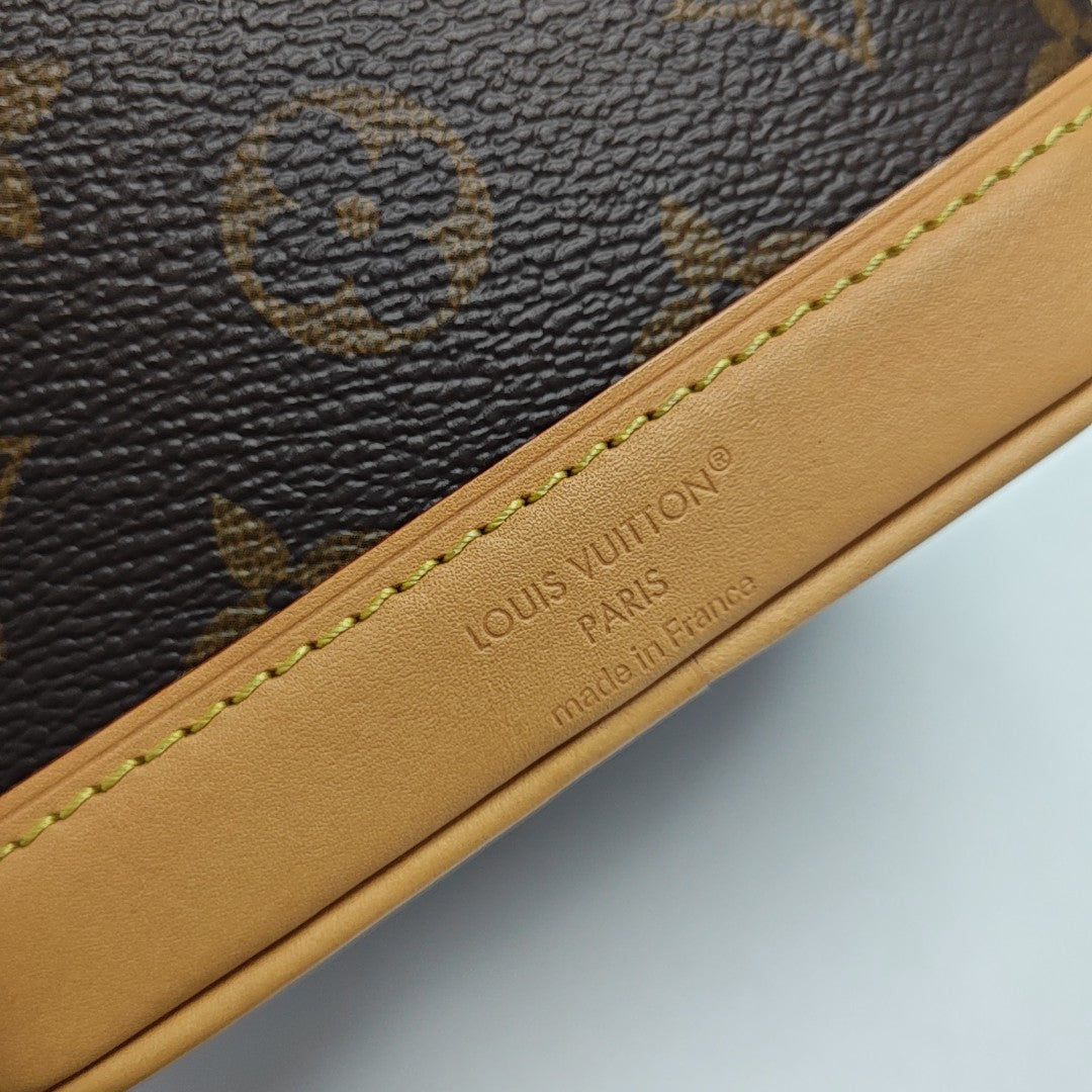 NOÉ Nano Monogram Coated Canvas Brown