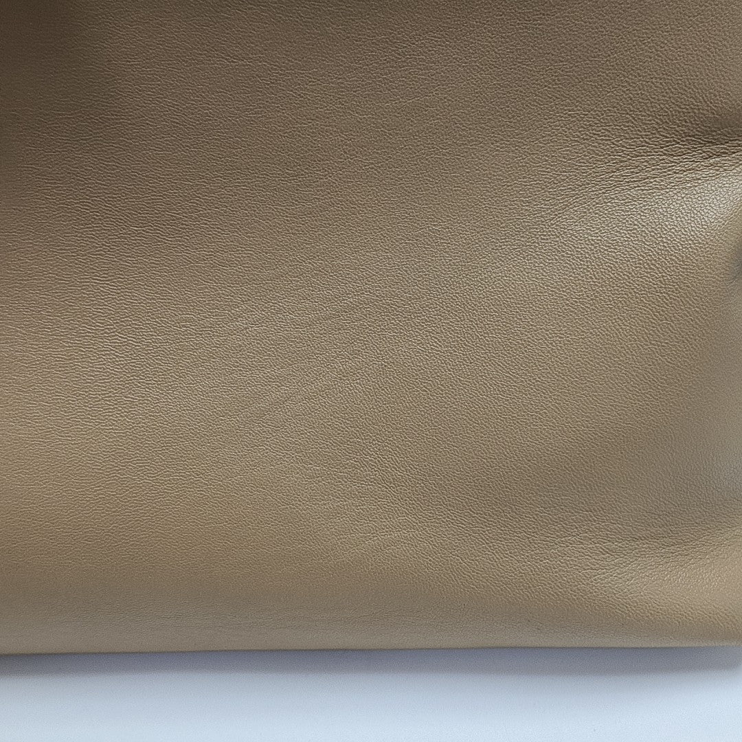Lambskin Tote Bag Medium Brown