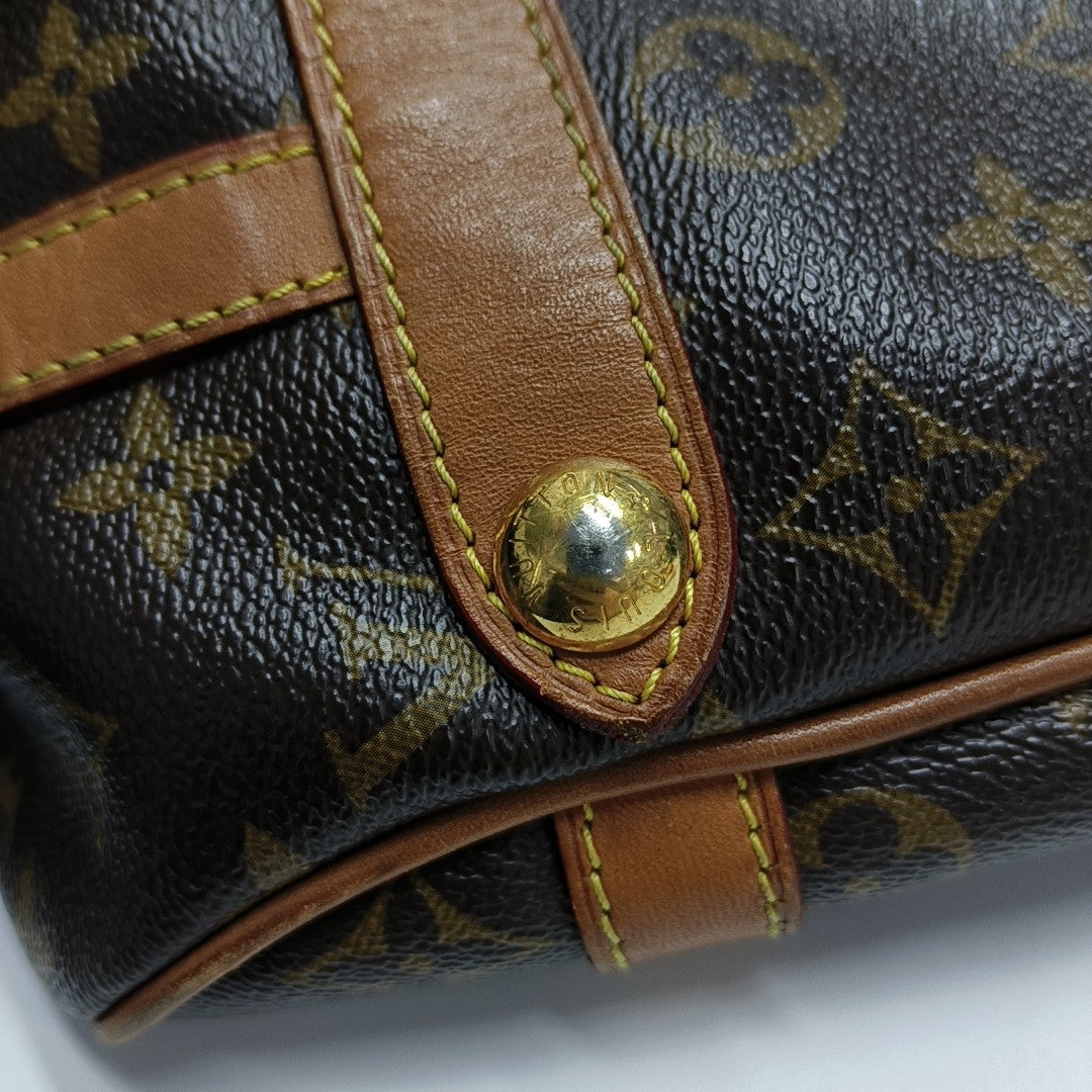 STRESA Monogram Coated Canvas Brown