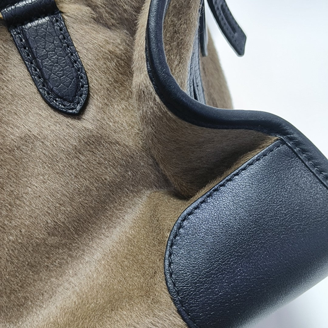 Horsehair Shoulder Bag Brown
