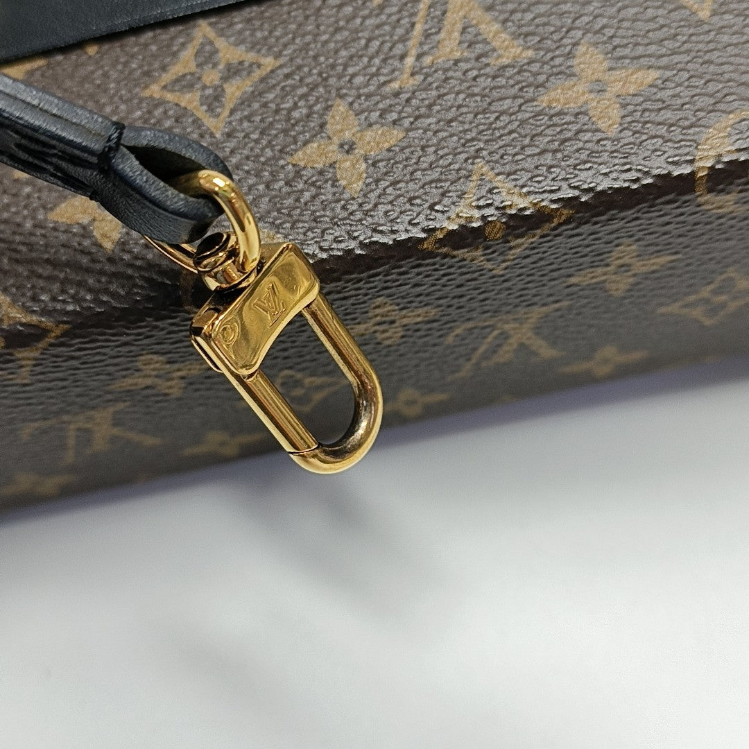 PETITE MALLE Monogram Coated Canvas Brown