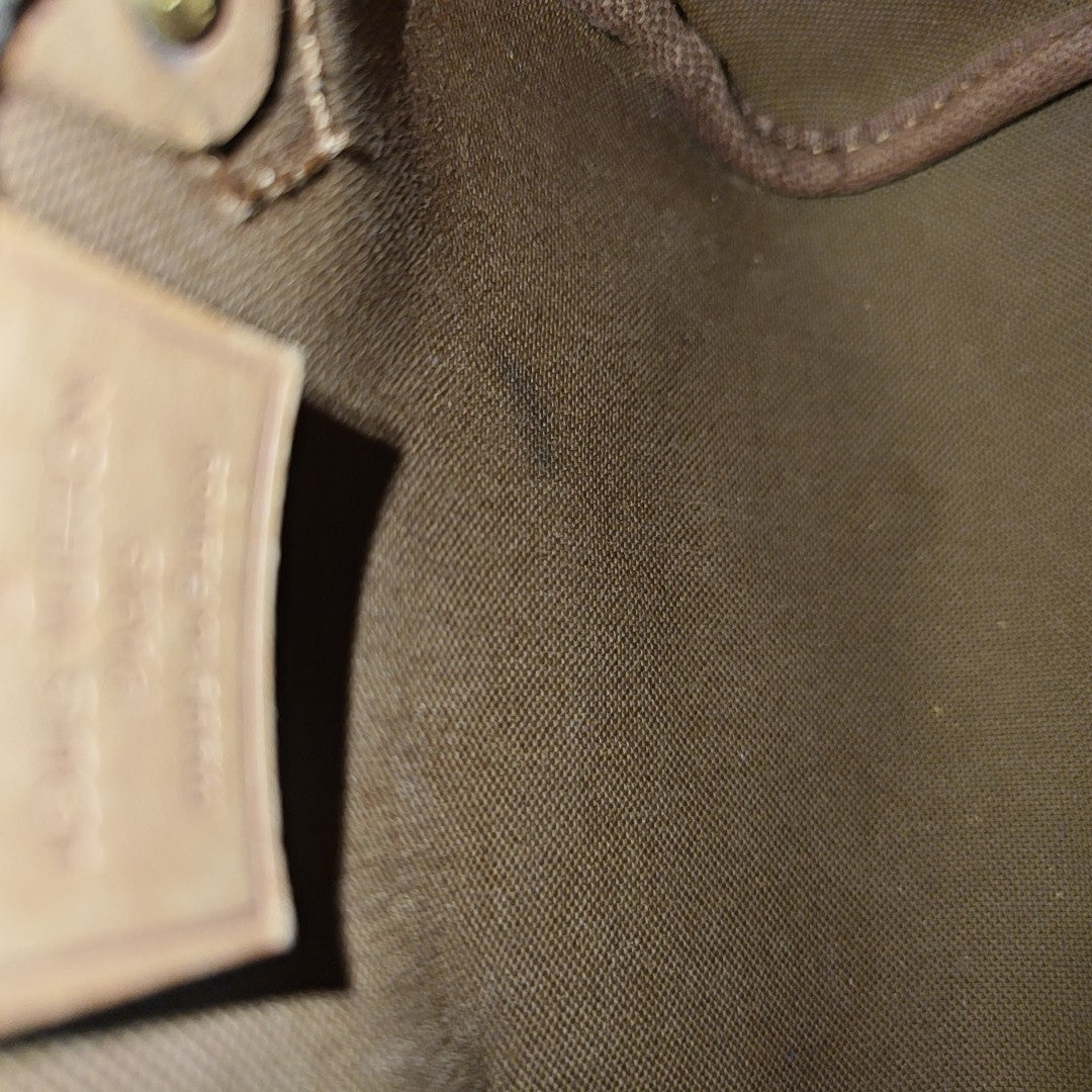 SPEEDY Nano Monogram Coated Canvas Brown