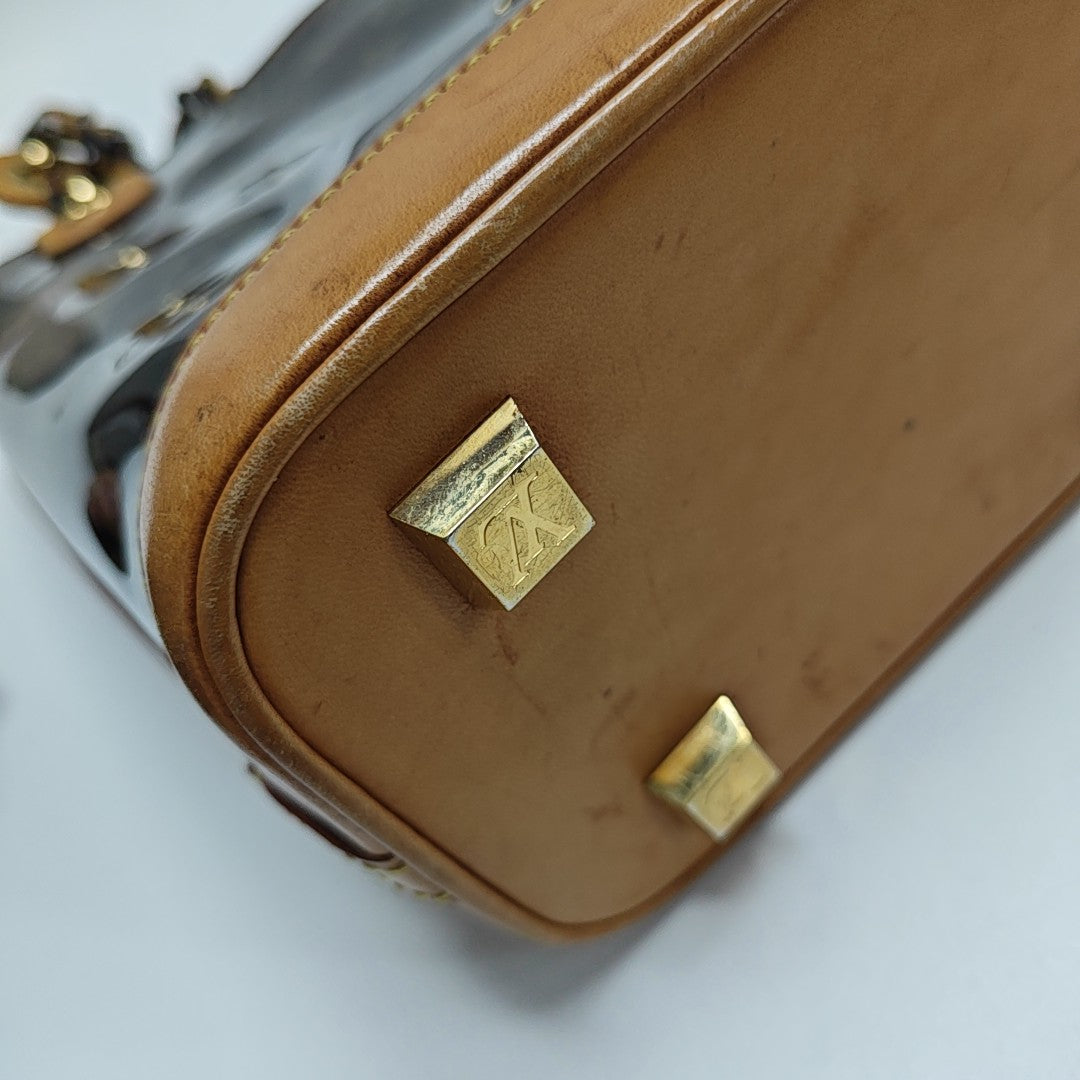 SAC AMBRE PM Monogram Plastic Brown