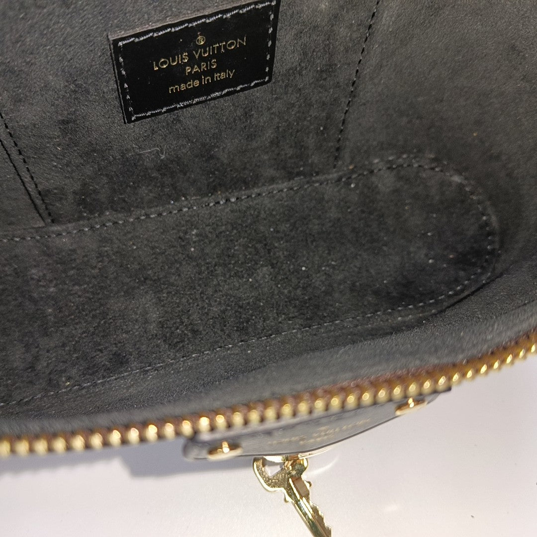 Vanity Chain Pouch Monogram Coated Canvas Brown