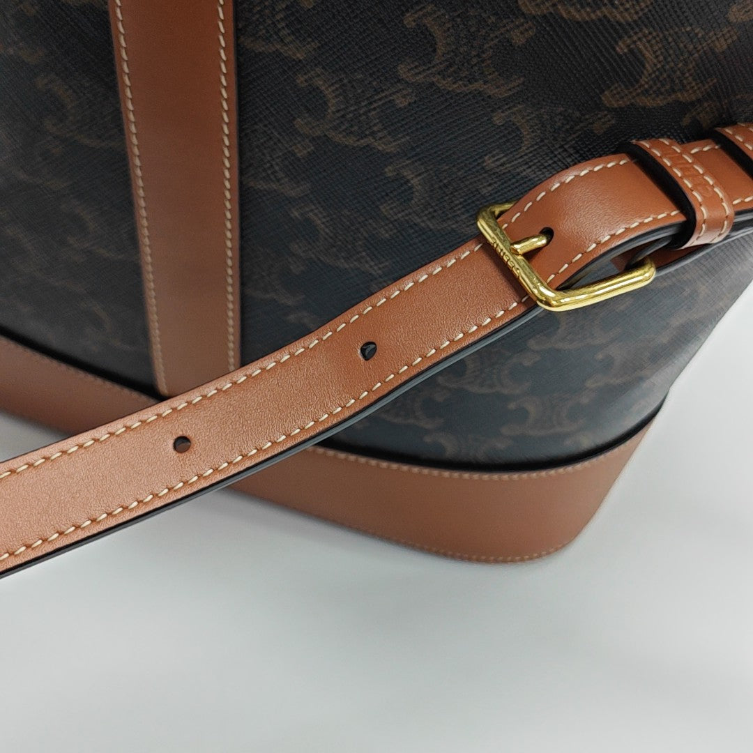TRIOMPHE CANVAS Medium Coated Canvas Brown