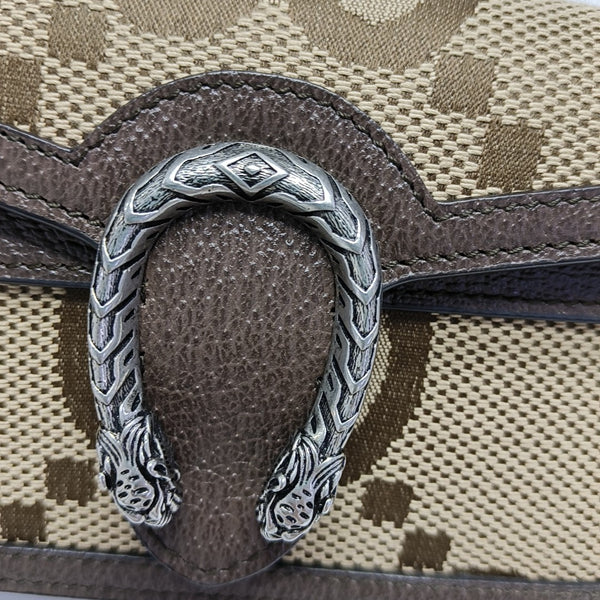 Dionysus Super Mini Monogram Canvas Beige