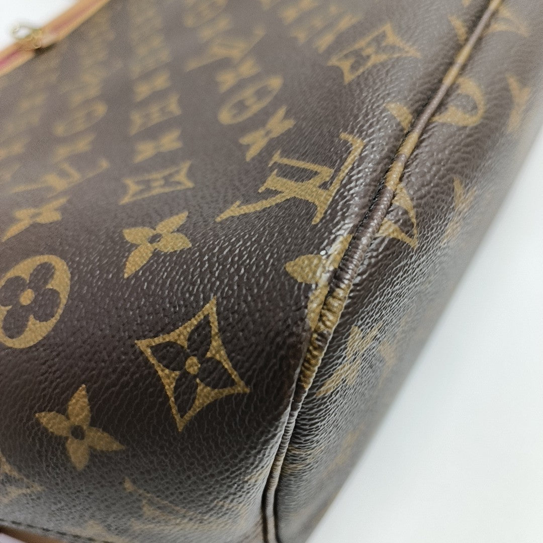 Authenticated pre-owned  NEVERFULL MM Monogram Coated Canvas Brown - Tote Bag at Looply