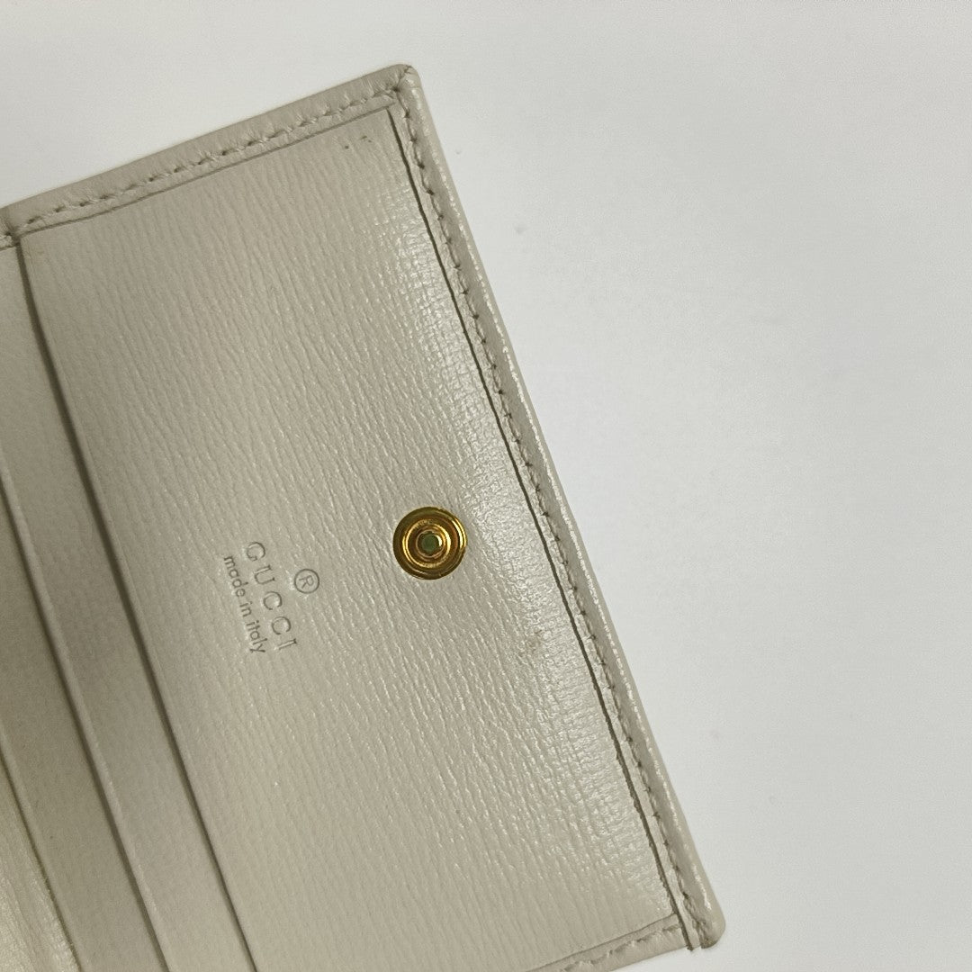 Horsebit 1955 Small Monogram Coated Canvas Beige Wallet