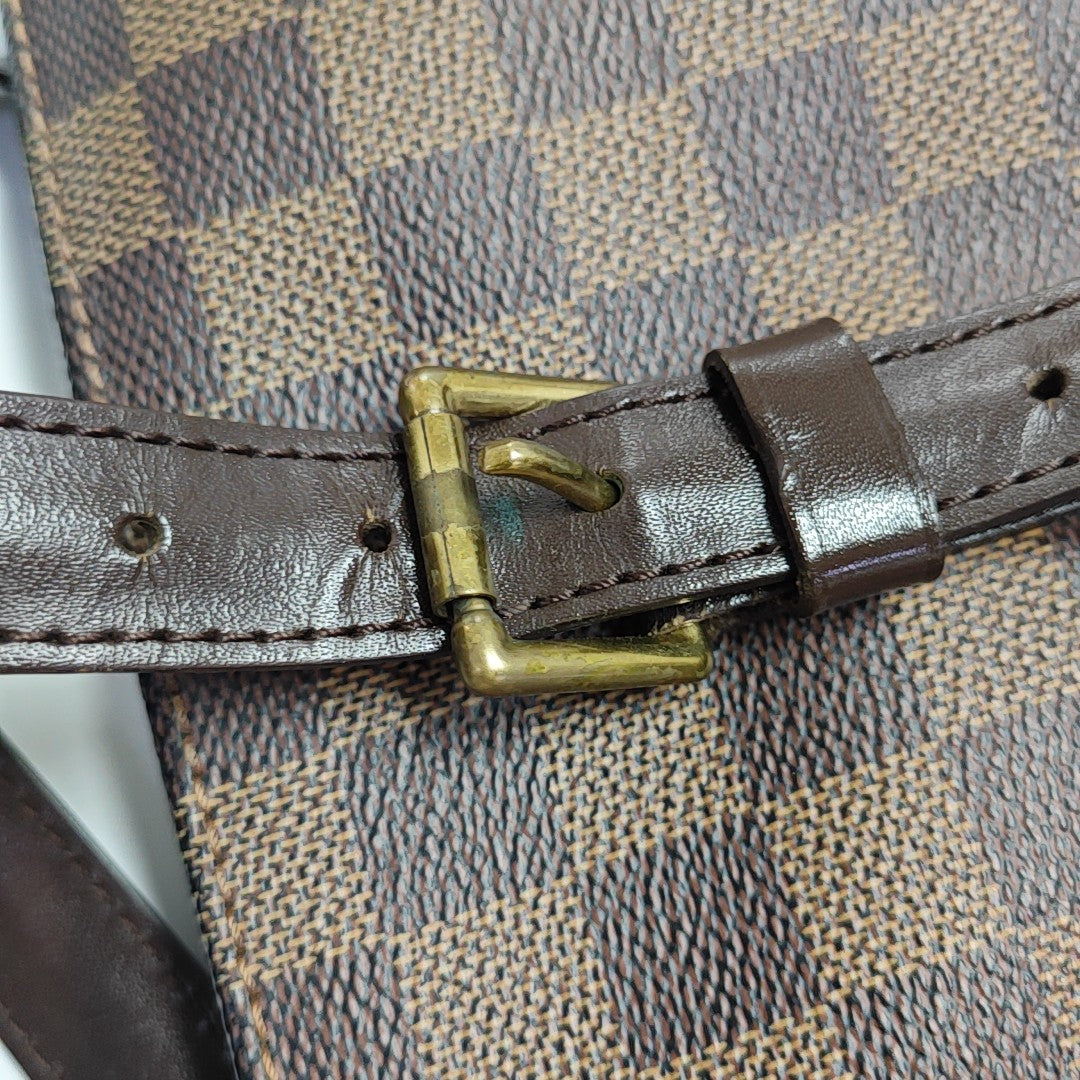 CHELSEA Damier Ebene Coated Canvas Brown