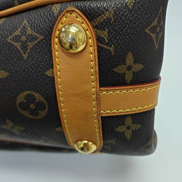 STRESA Monogram Coated Canvas Brown