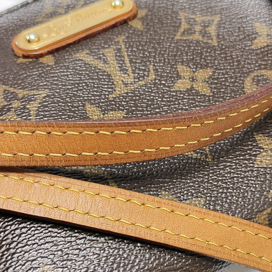 EVA Monogram Coated Canvas Brown