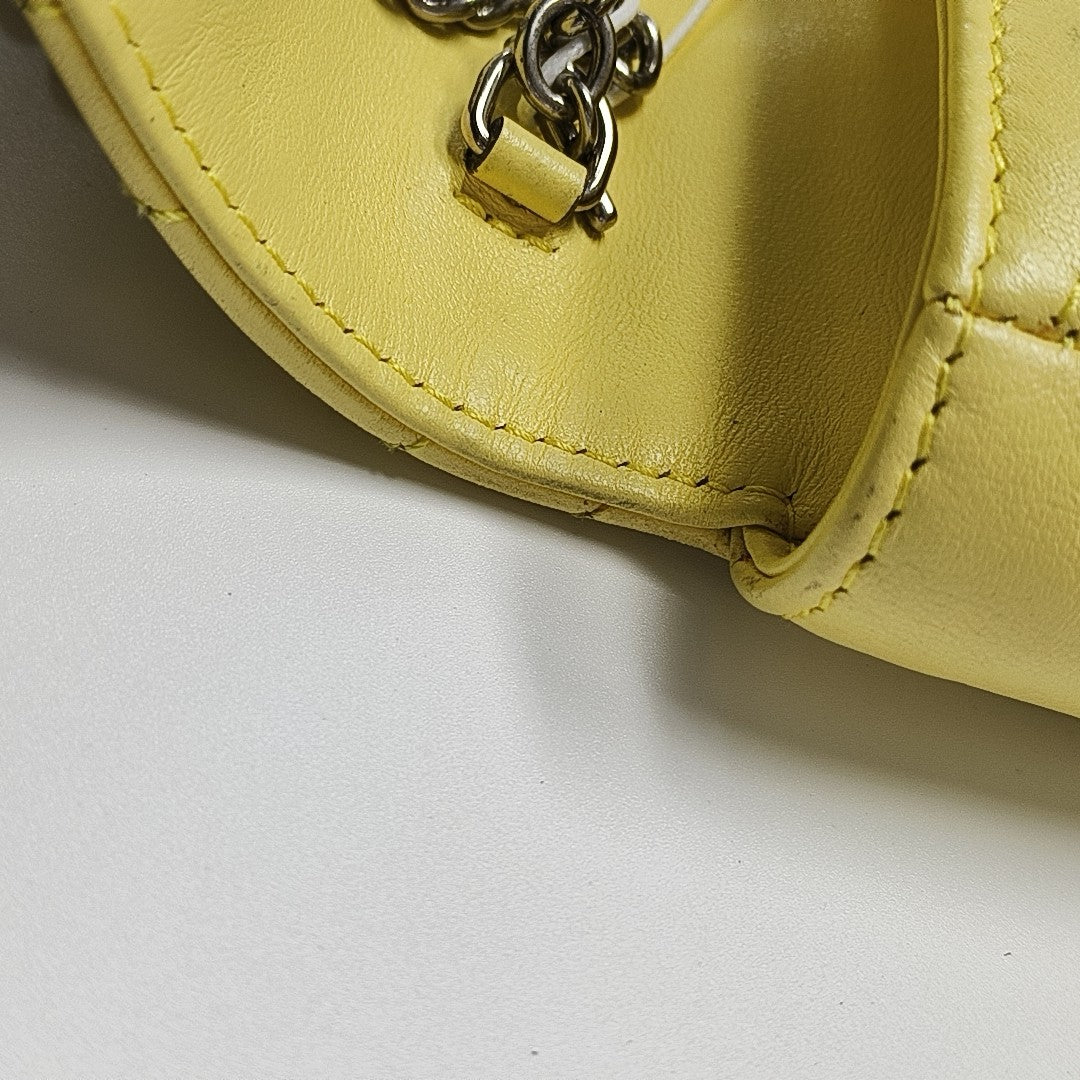 GG Marmont Mini Quilted Calfskin Yellow