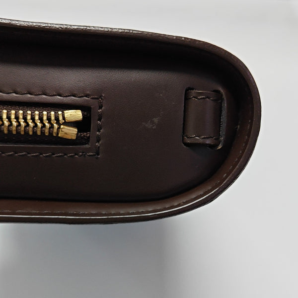 SAINT LOUIS Damier Ebene Coated Canvas Brown