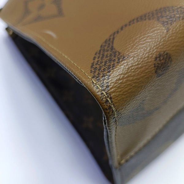 ONTHEGO MM Monogram Coated Canvas Brown