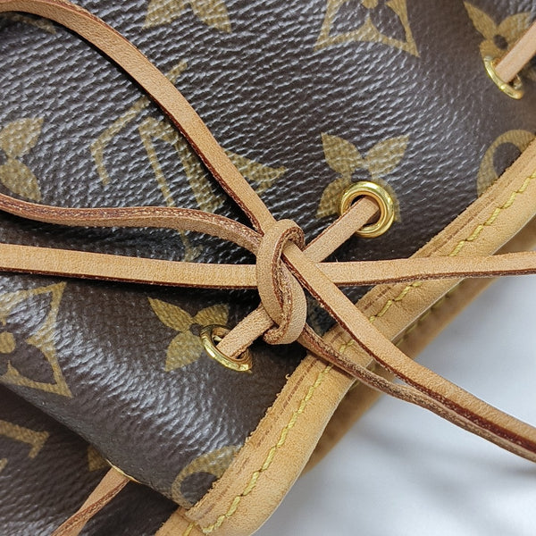NÉONOÉ Nano Monogram Coated Canvas Brown