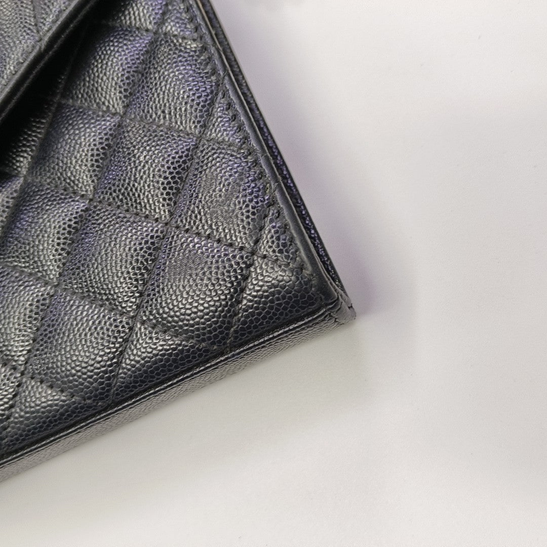 MONOGRAM Medium Chevron Calfskin Black