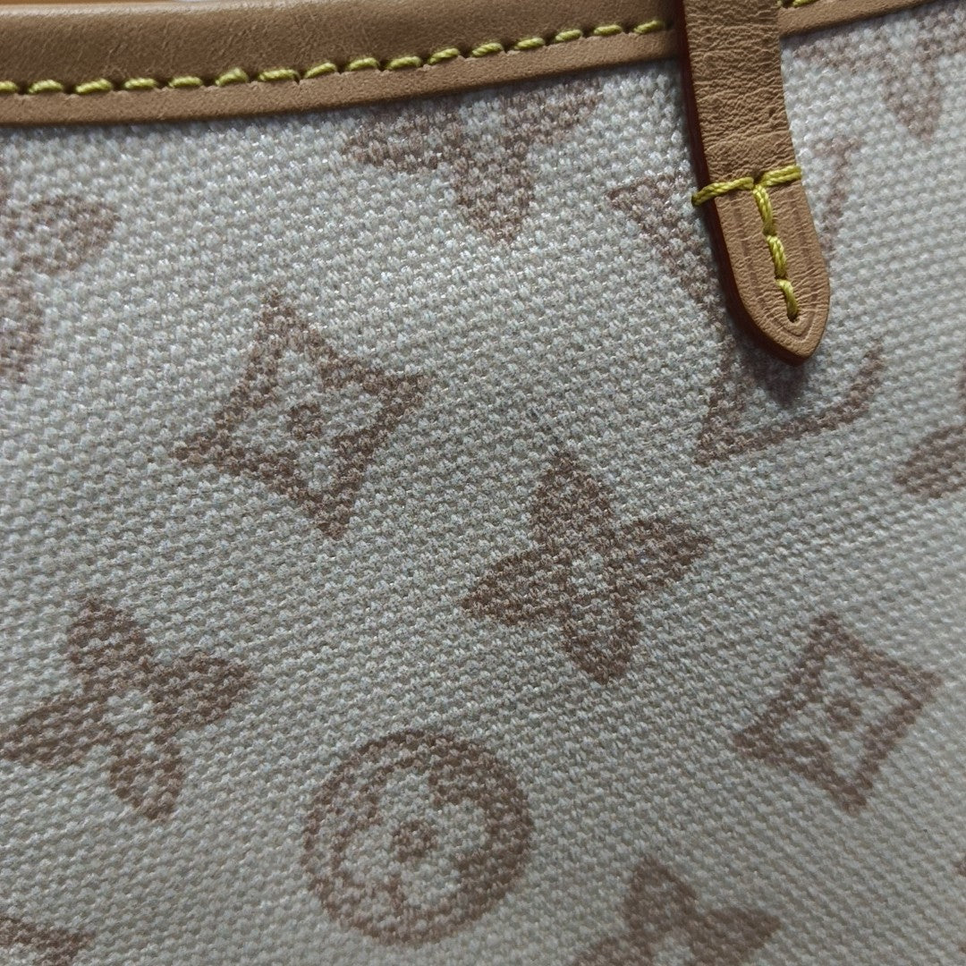 CARRYALL MM Monogram Coated Canvas Beige